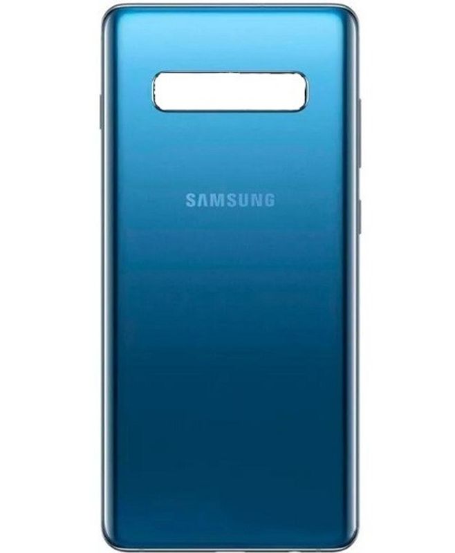 Задняя крышка для Samsung S10 (Blue) со стеклом камеры