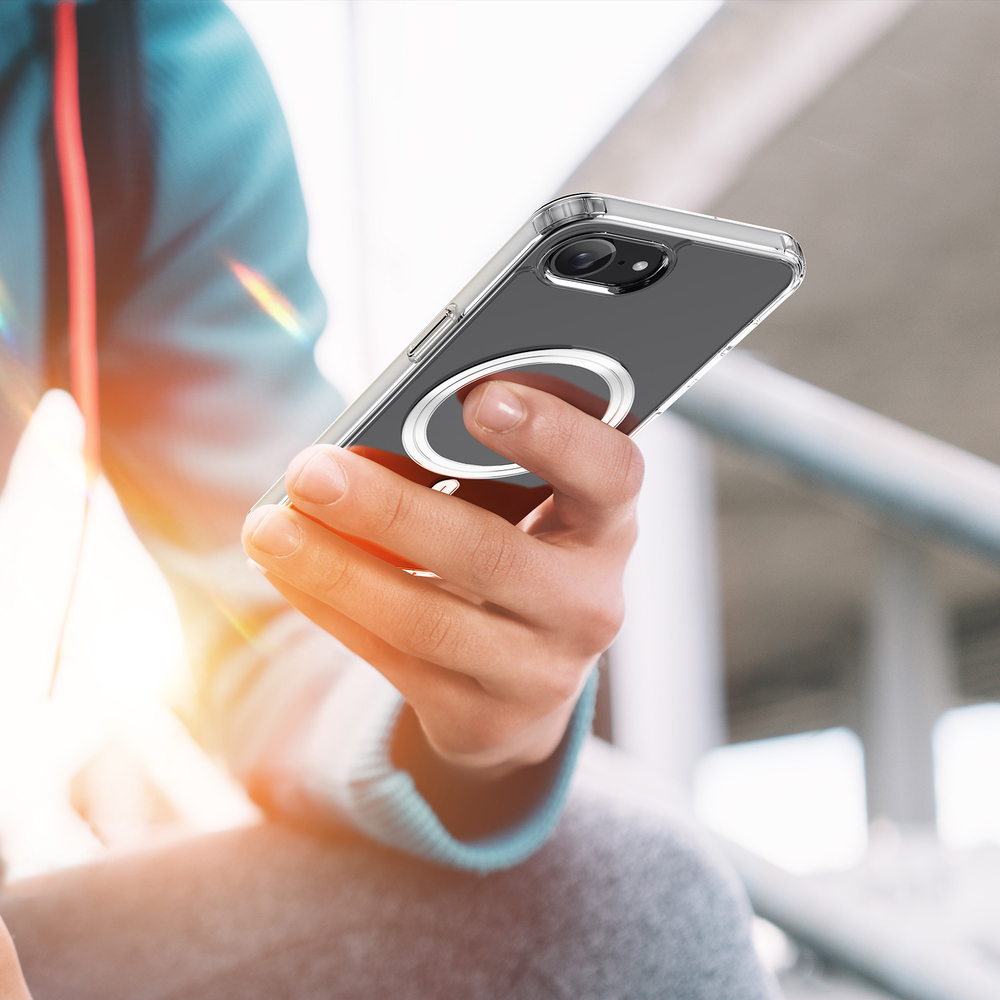 Усиленный прозрачный чехол с MagSafe от Dux Ducis для iPhone 16e, серия Clin Mag Series Case
