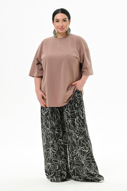 Футболка из хлопка, капучино