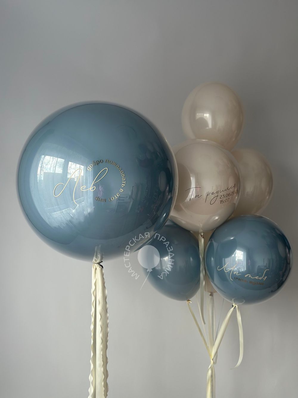 Воздушные шары на выписку для мальчика №8733 