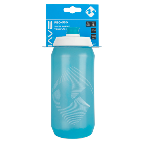 Фляга 5-340429 PBO, пластик со шкалой, широкий клапан, голубая 550 мл M-WAVE