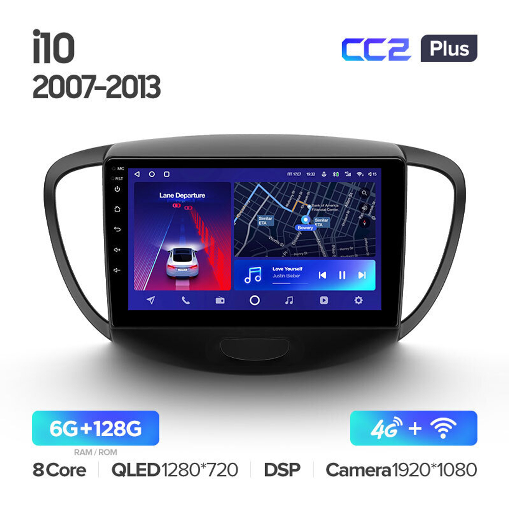 Teyes CC2 Plus 9" для Hyundai i10 2007-2013