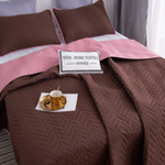 Покрывало однотонное двустороннее с наволочками ODP009