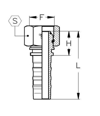 Фитинг DN 25 BSP (Г) 1 CS