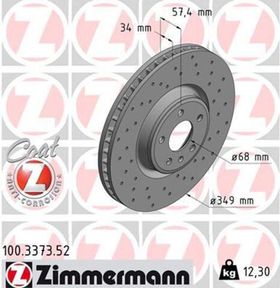 ZIMMERMANN - 100337352-ZIM - Brake Disc