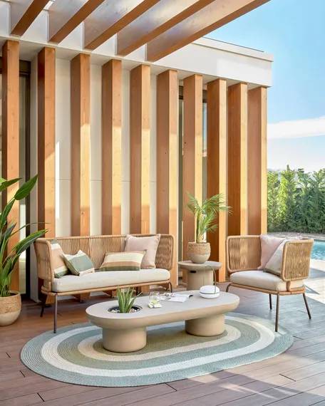 Кресло Nadin бежевое