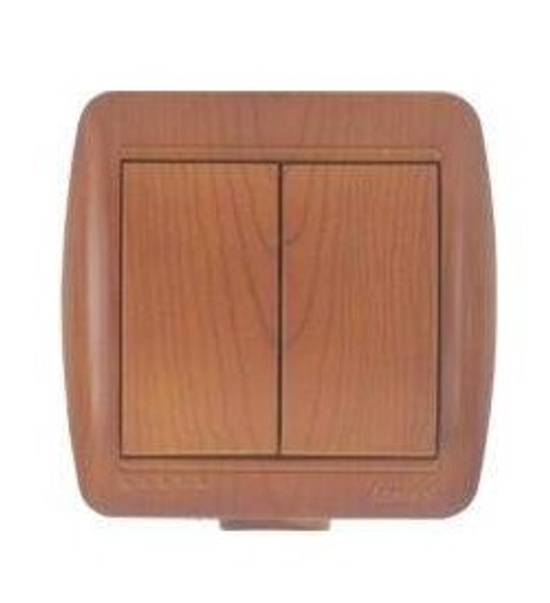 Выключатель 2-кл ОУ сосна НАТА Lezard