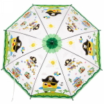 Зонт детский полуавтомат «Ultramarine- Веселые зверята», 8 спиц, d-86, в сложе. виде 65см