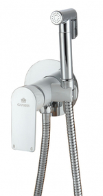 21057-F Комплект встраива. для биде (хром+белый) GANZER (10/1шт)