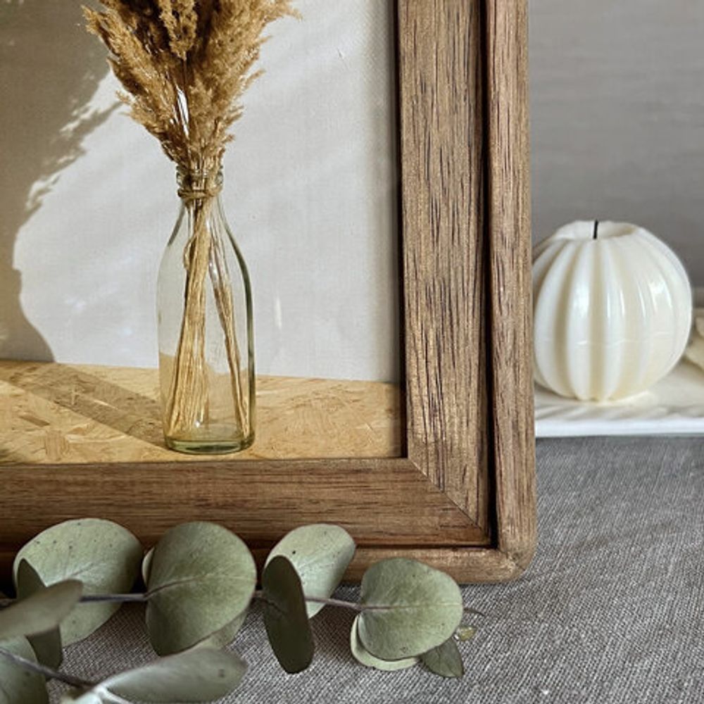 Рамка из мангового дерева BRAUBERG LOFT EGO, фото 15х21 см, акриловый экран, 20х26 см, 391281