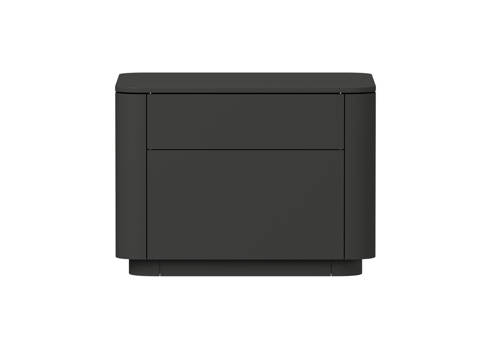 Тумба прикроватная Tammi 2 ящика ширина 50 см (черный)