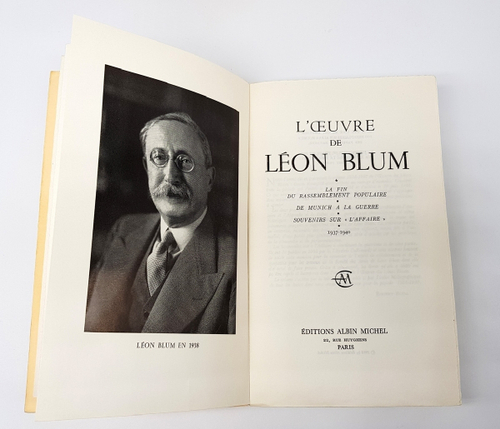 "La fin du rassemblement populaire De Munich a la guette Souvenirs sur lAffaire 1937-1940. Lion Blum (Леон Блюм). 1965 г.
