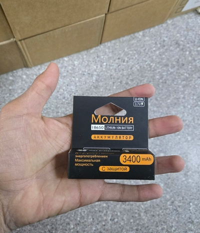 Аккумулятрр молния 3400 мАч с защитой от перегрева и перезарядки