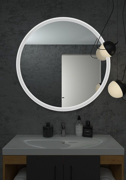 Зеркало с подсветкой ART&MAX Napoli AM-Nap-1000-DS-F-White