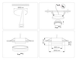 Ambrella Встраиваемый точечный светильник GX53 GX53 Acrylic tech TN5215