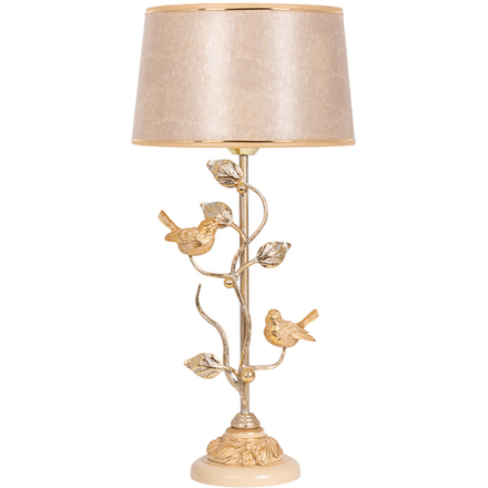 Настольная лампа Терра Spring Айвори с абажуром Тюссо Игуана Беж