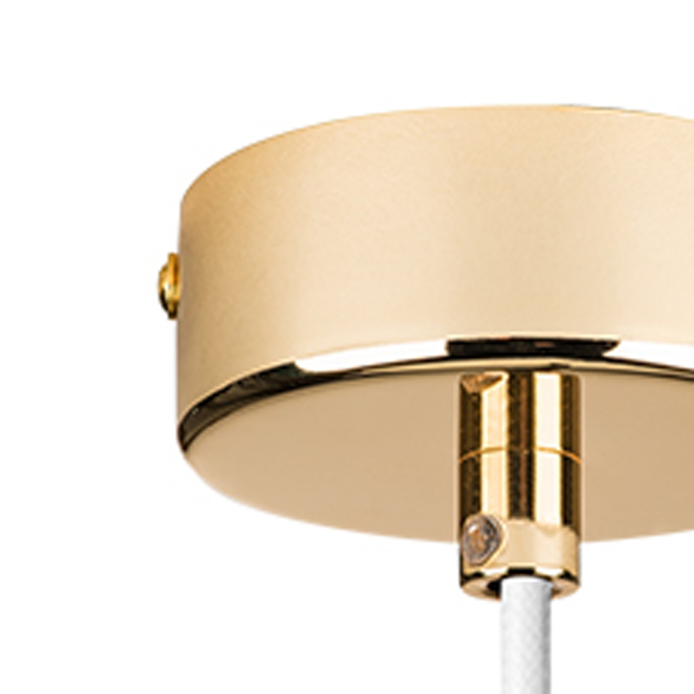 816016 Люстра DUMO 1х40W E14 БЕЛЫЙ МАТОВЫЙ/ЗОЛОТО