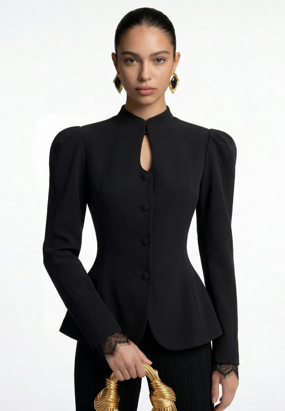 Жакет с кружевом