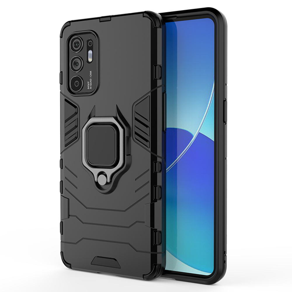 Противоударный чехол с кольцом Panther Case для OPPO Reno 6