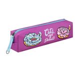 Пенал мягкий тубус 200х40 Феникс Пончики, микрофибра на ПВХ-основе