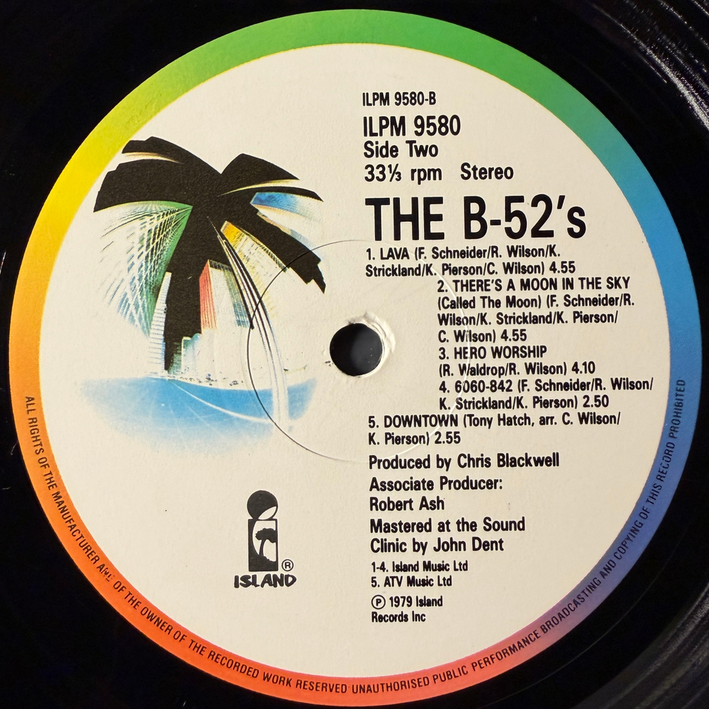 The B-52's ‎– The B-52's (Англия 1986г.)