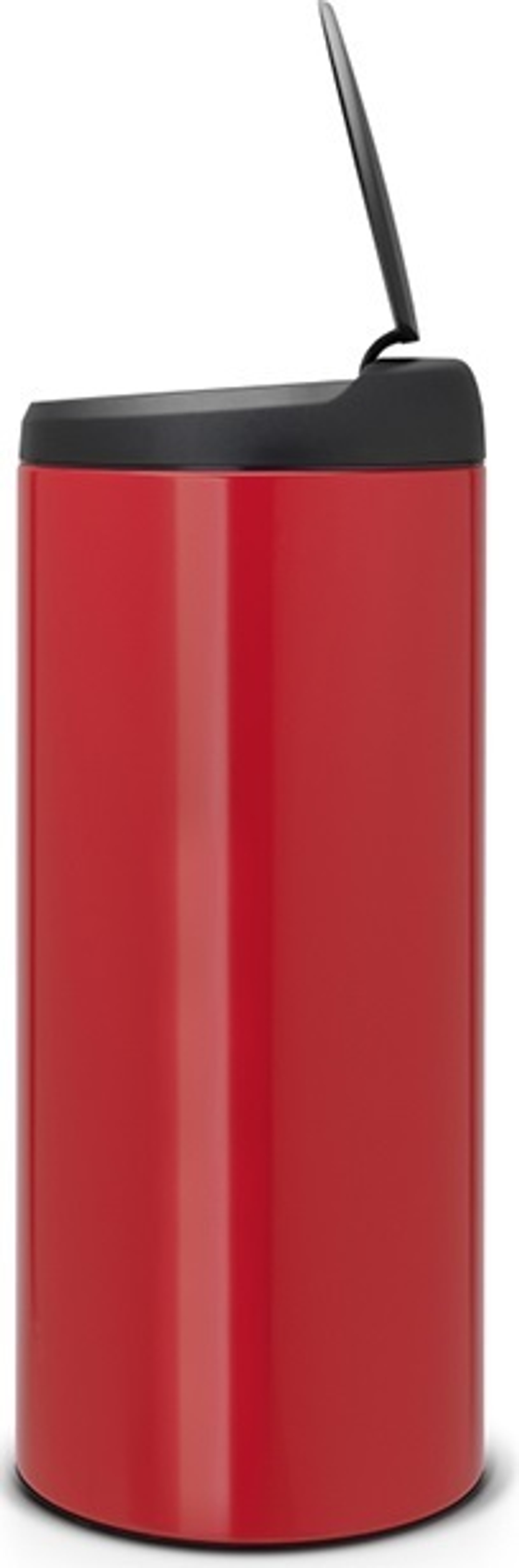 Ведро Brabantia FlipBin 30л пламенно-красное с приподнятой крышкой