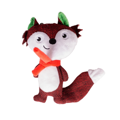 Игрушка для собак мягкая "Новогодняя Лисичка" DUVO+