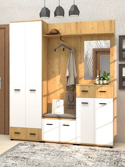 дуб бунратти / белый