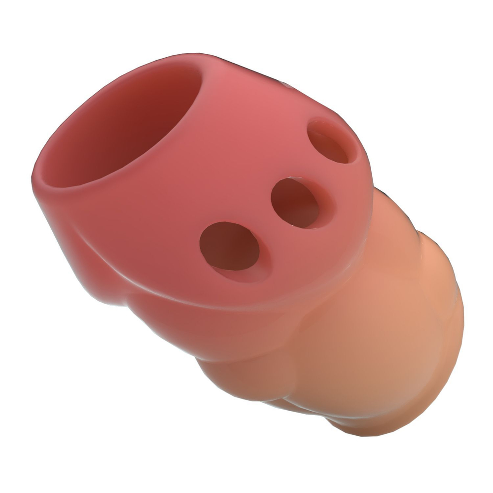 Реалистичная насадка на пенис Oscar (Цвет: телесный)