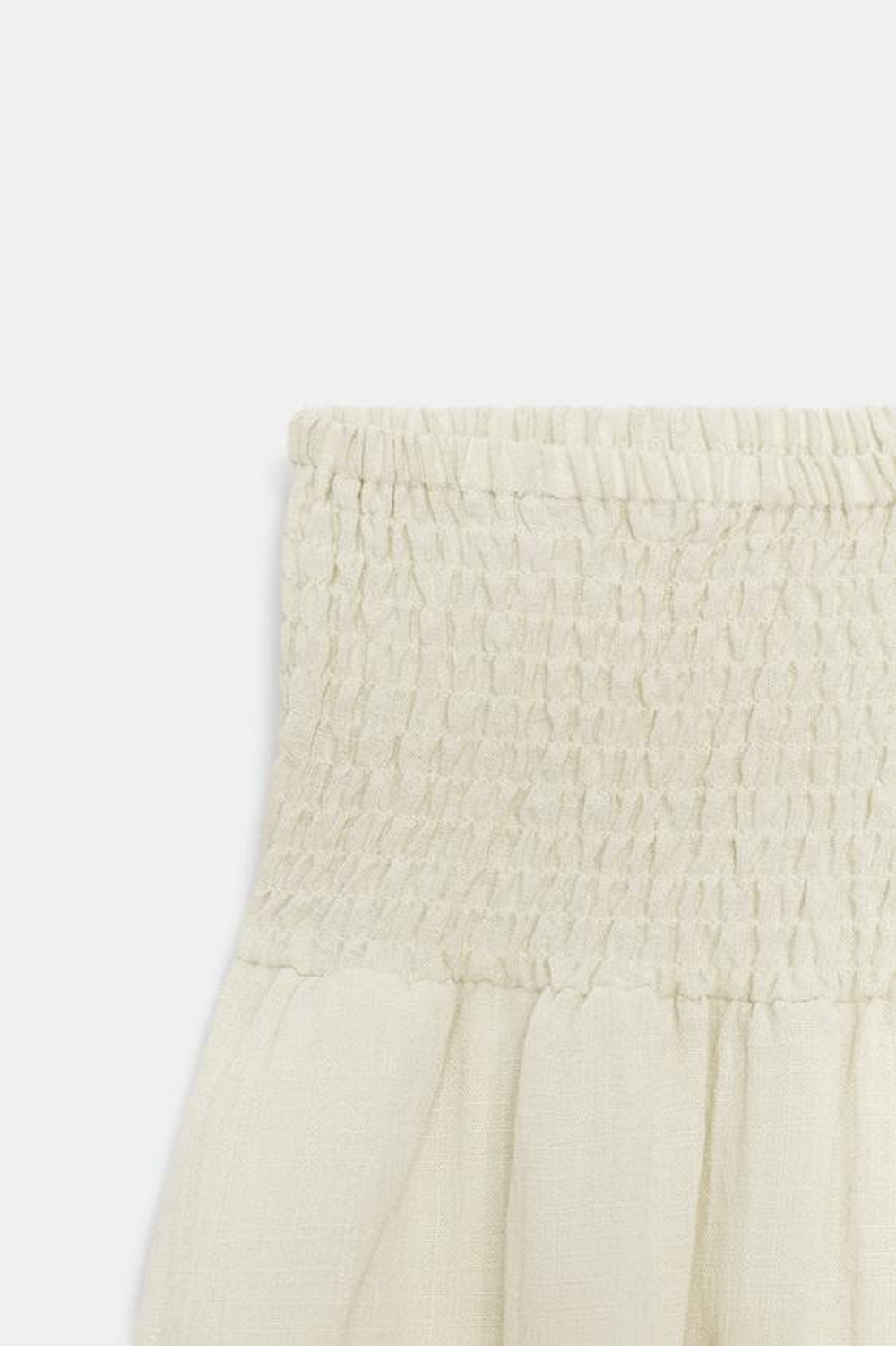 ZARA БРЮКИ С ЭЛАСТИЧНЫМ ПОЯСОМ, БЕЖЕВЫЙ