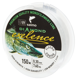 Леска монофильная Salmo Diamond EXELENCE FLUORO COATED Clear 150/030