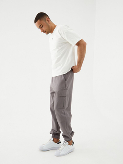 Джоггеры карго хлопковые. Серые