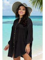 туника пляжная рубашка накидка летняя на пуговицах