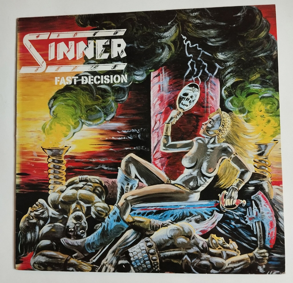 Винтажная виниловая пластинка LP Sinner Fast Decision (Germany 1983)