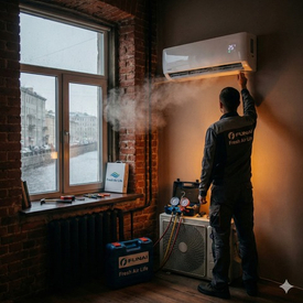 Честный разбор инвертора FUNAI Daijin RAC-I-DA25HP.D01: Железо, параметры и работа в климате СПб