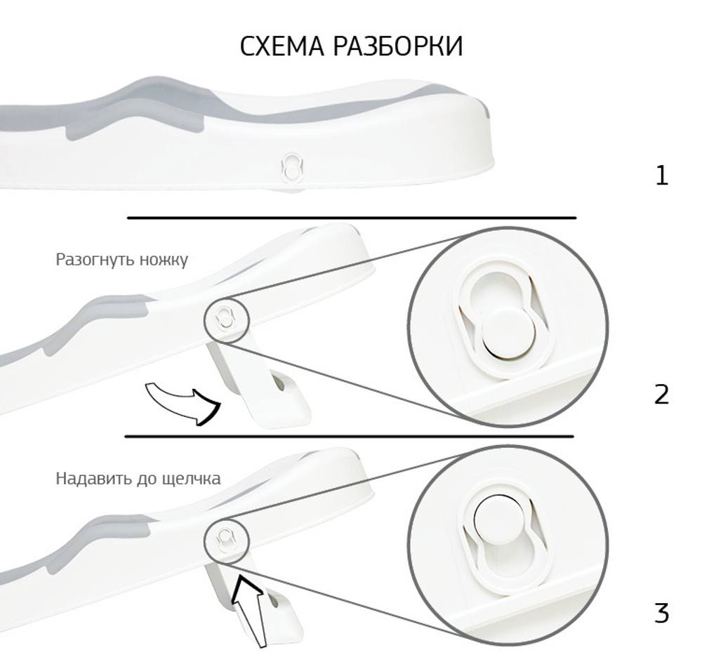 Горка для купания складная M 2556