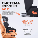 Автокресло детское YKO-969 (Black/черное)