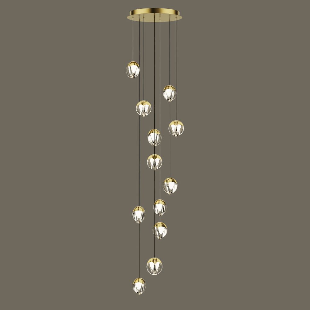 Подвесной светильник MD24001033-12A gold/clear