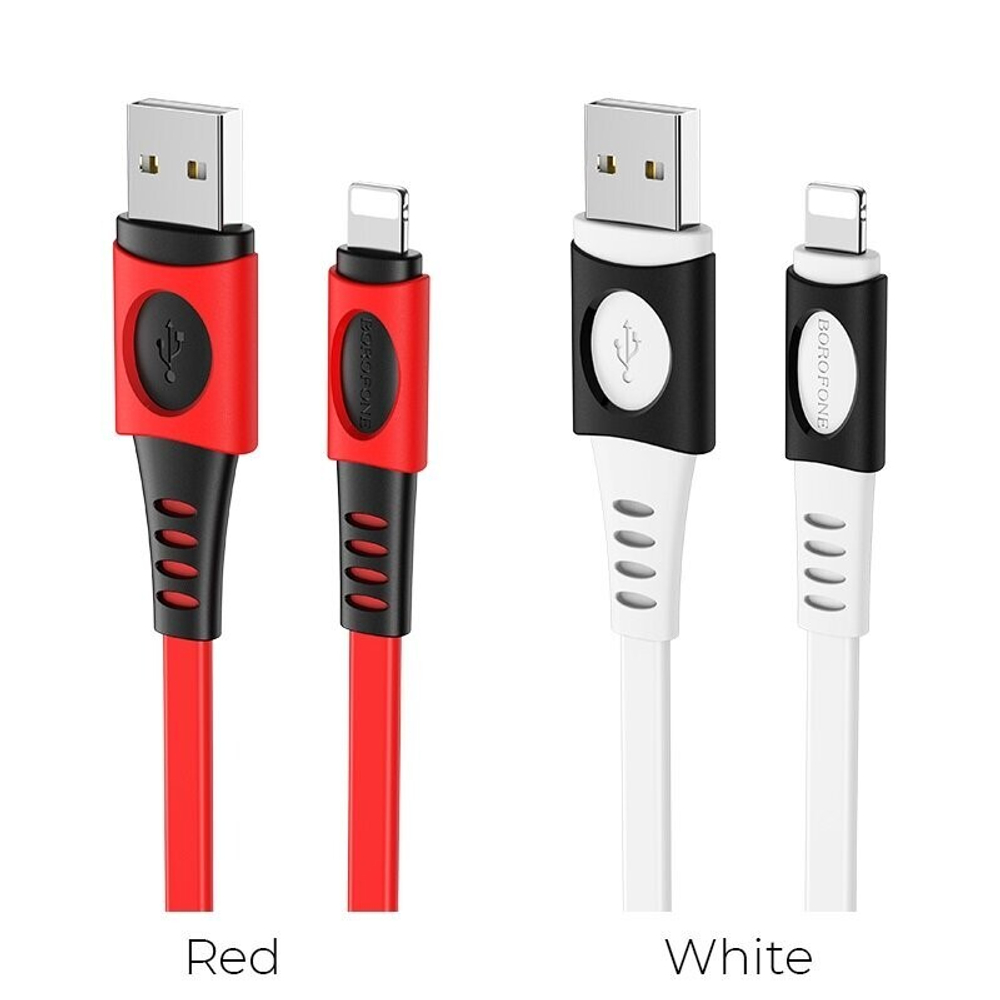 Кабель USB - Lightning BOROFONE BX35 (белый) 1м