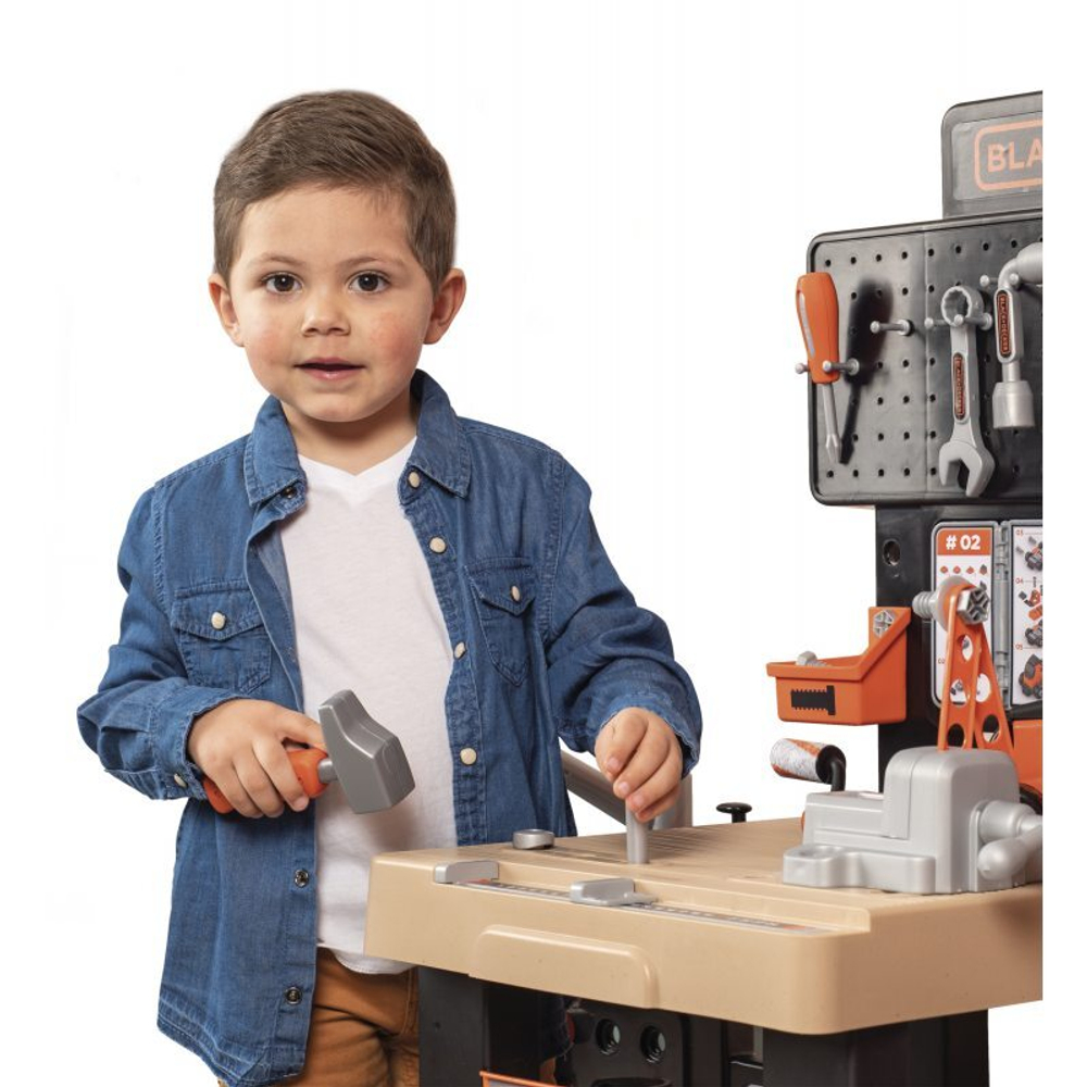 Smoby - Мега мастерская Black &amp; Decker с зоной маляра и сантехника + 100 аксессуаров 360726