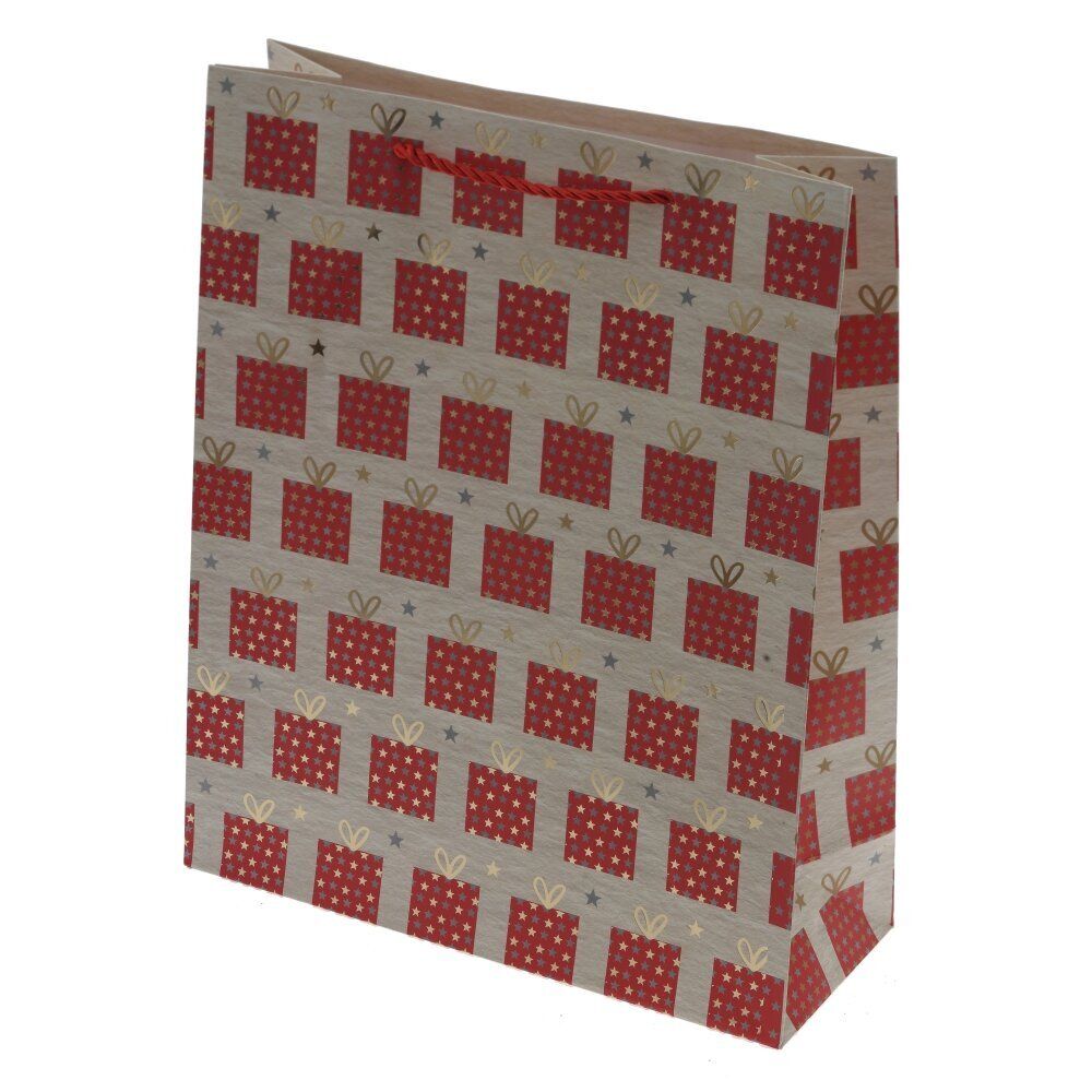 GAEM Пакет подарочный (бумага 210г/м2, блок 12шт), L26 W10 H32 см, 4в.