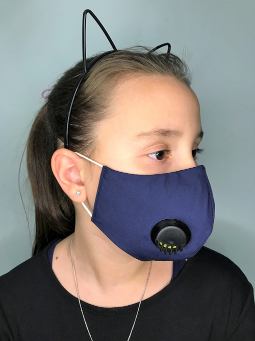 Маска детская с угольным фильтром и клапаном выдоха