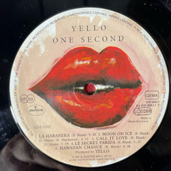 Винтажная виниловая пластинка LP Yello One Second La Habanera (Германия 1987)