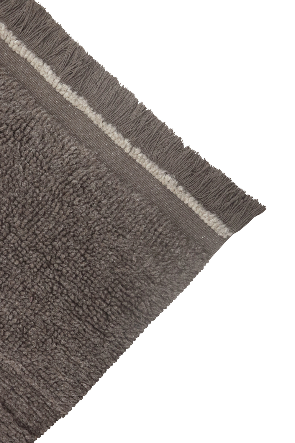 Шерстяной стираемый ковер Lorena Canals Steppe Sheep Brown XL (200 x 300 см)