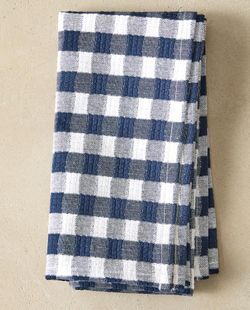 ZARA HOME НАБОР САЛФЕТОК В КЛЕТКУ ВИШИ (2 ШТ.), СИНИЙ