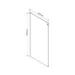 Душевой уголок Como VSR-1C8013CL, 1300*800, хром, стекло прозрачное