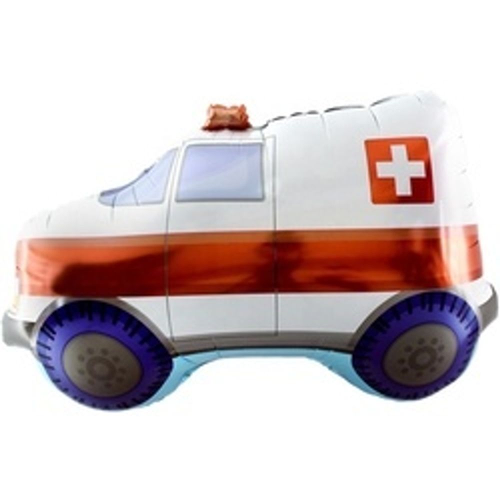 Шар (33"/84 см) Фигура, Скорая помощь 1 шт.