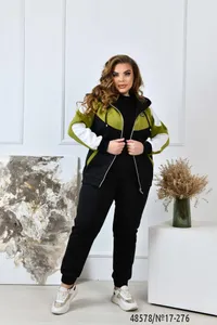 Костюм 17-276-черный-оливковый Minova