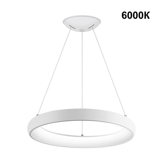 359032 OVER NT23 300 белый Светильник подвесной диммируемый, в комплекте пульт ДУ (2.4G) IP20 LED 3000К~6000К 60W 85-265V FOLD