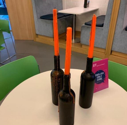 Свеча в бутылке